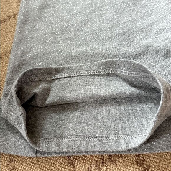Zara Silver sparkle soft sweatpants with embossed NEW YORK on leg NWOT S - Picture 9 of 11
